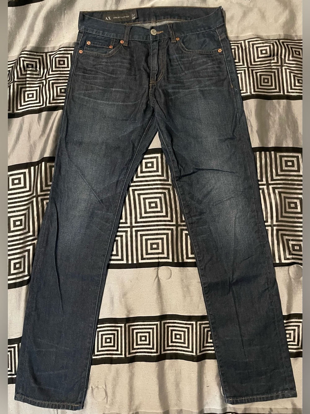 A/X Armani Exchange Men's Indigo Slim Straight Jeans